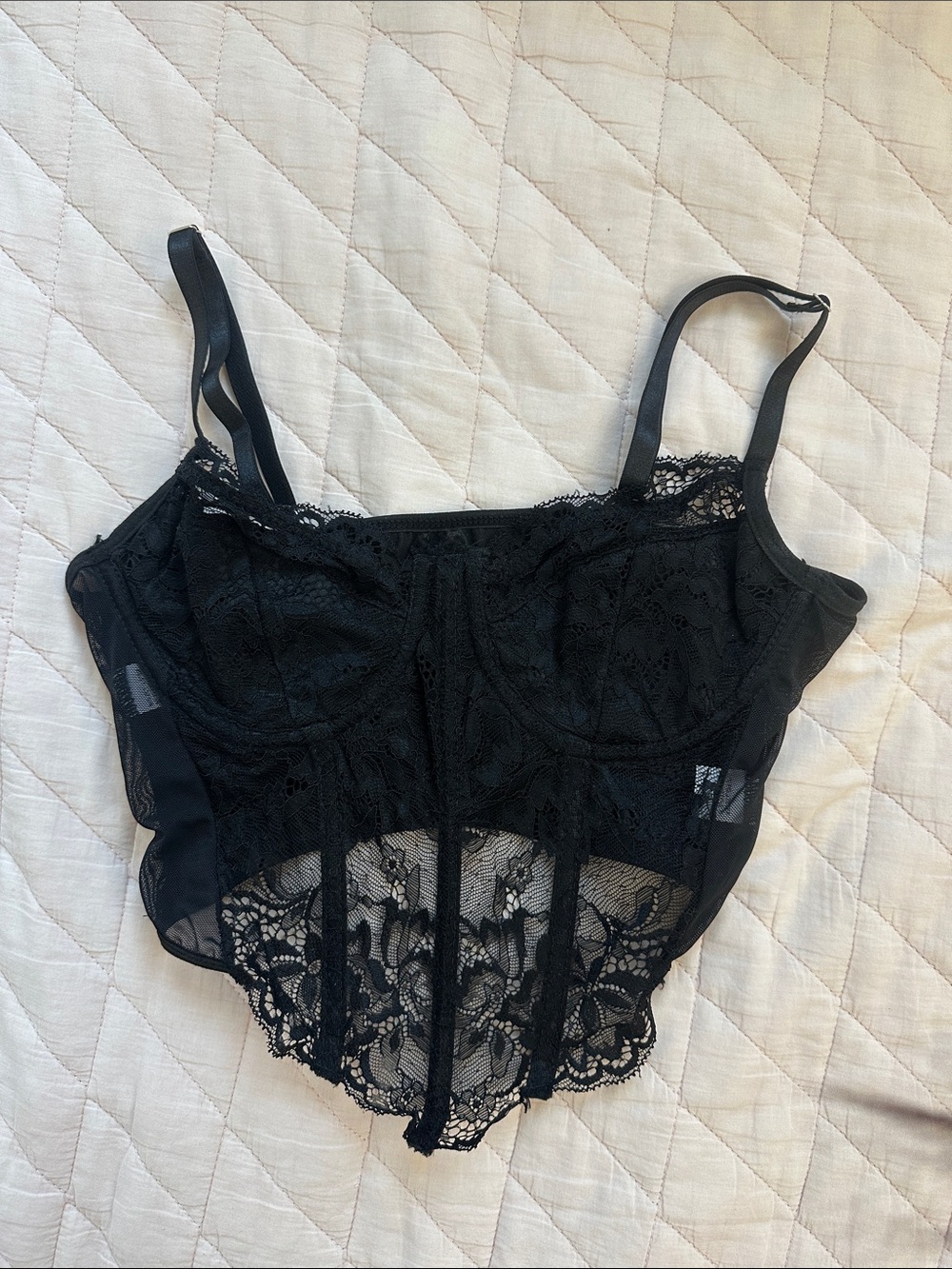 Lace Crop Corset Top